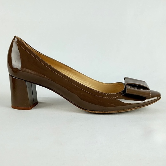 kate spade Shoes - Kate Spade Dijon Block Heel Bow *Flawed*